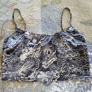 Bear Dance | Dragon Ocean Wave Crop Top